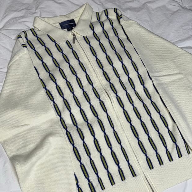 디스이즈네버댓 니트집업-L