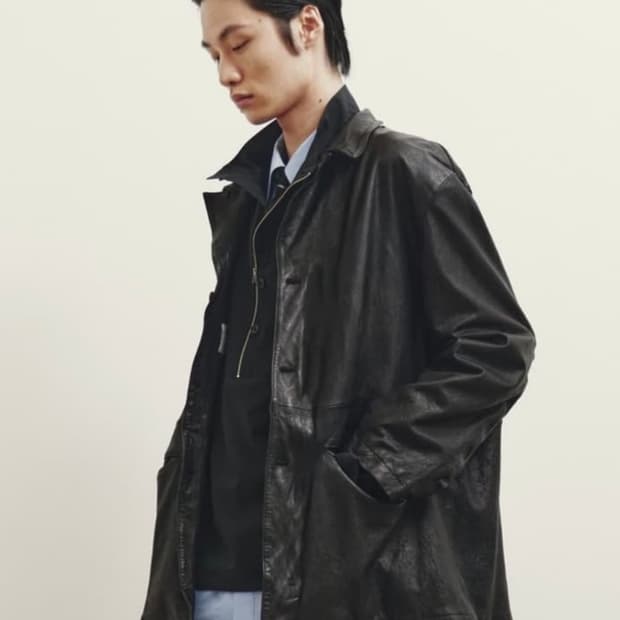 유스 워시드 레더자켓 M 새상품