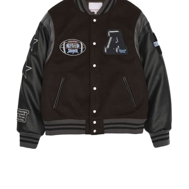 FOOTBALL VARSITY JACKET BROWN