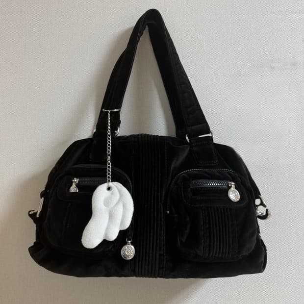 키플링 벨벳 숄더백 +날개키링 위시코어 빈티지 