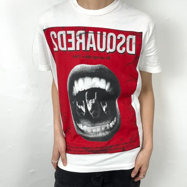 DSQUARED2 19SS “Be Savage” Rock Graphic 