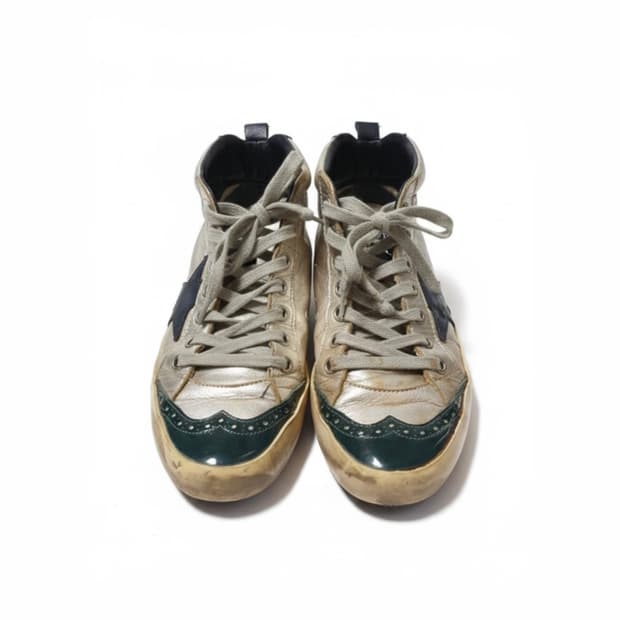 정품 골든구스 미드스타 실버 스니커즈