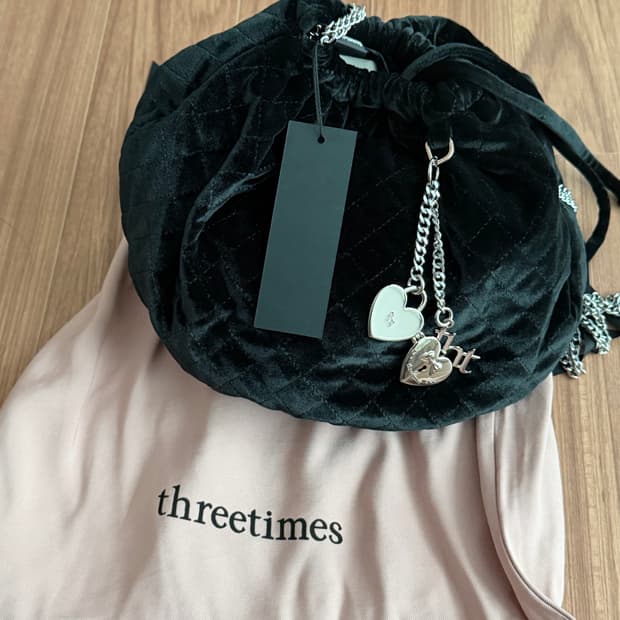 쓰리타임즈 Waffle bucket bag