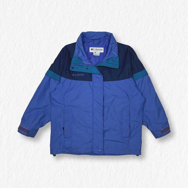 콜럼비아 바람막이 블루