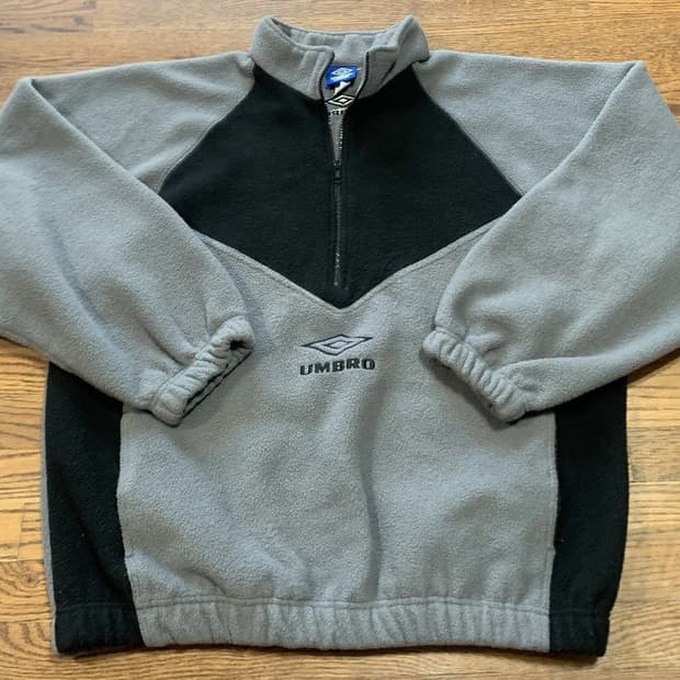 엄브로  빈티지 하프 집업 플리스 