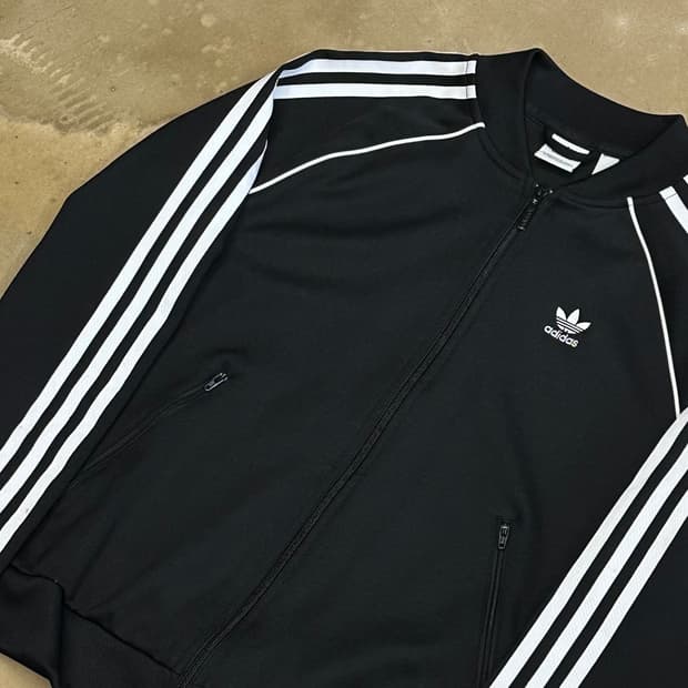 S 아디다스 슈퍼스타 블랙 트랙탑