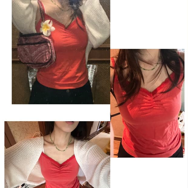 주황색 나시 팔아요