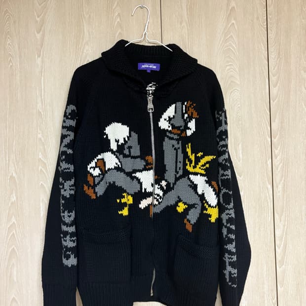 퍼킹어썸 니트 코위찬 가디건 L