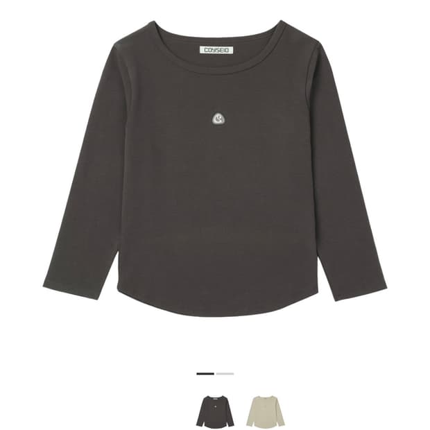 코이세이오 심볼 로고 카프리 슬리브 다크 브라운