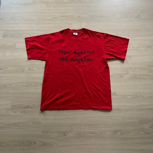 [XL] 90s 빈티지 RATM Molotov 티셔츠 레드