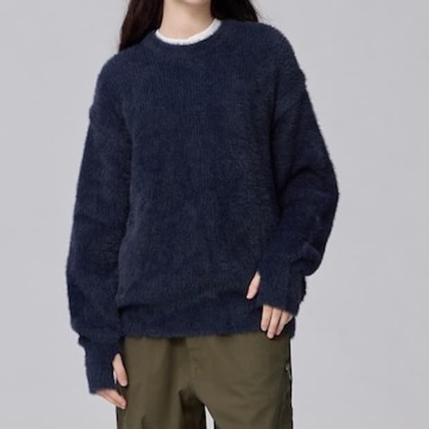 [국내배송/미개봉새상품] gu 지유 X 언더커버 샤기 핑거홀 니트 스웨터