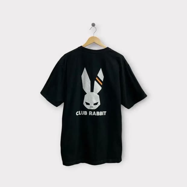 클럽래빗 오버핏 빈티지 반팔 티셔츠 2XL  free