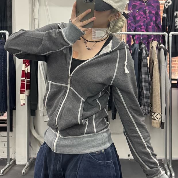 나이키 스티치 후드집업