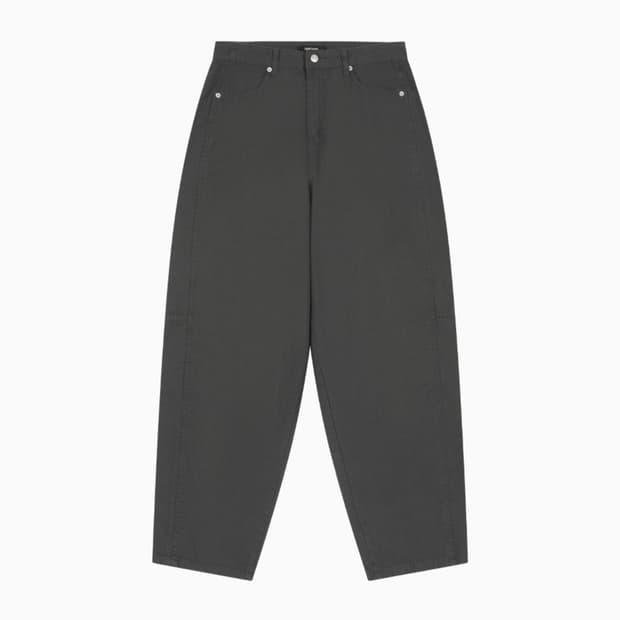 오헤시오 WIDE CURVED PANTS, CHARCOAL