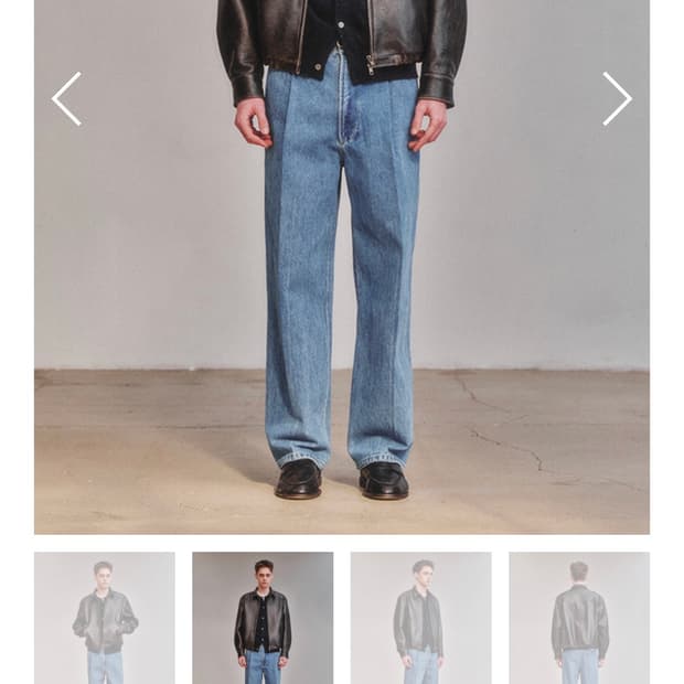 아트이프액츠 레더 스윙자켓 빈티지우드 xl