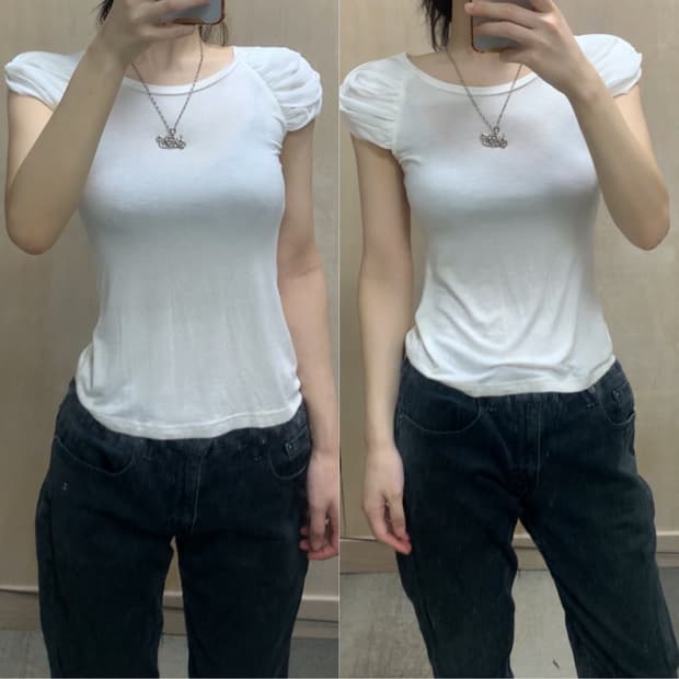  [직수입] 빈티지 셔링 티셔츠