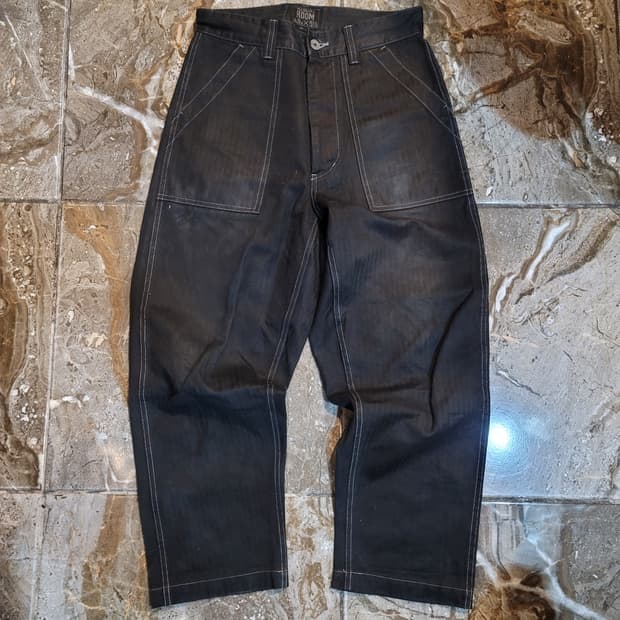 나이젤카본 헤링본 퍼티그팬츠 (블랙)