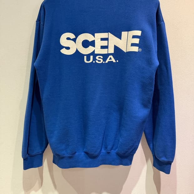SCENE USA Blue Sweatshirt(Made in Japan)