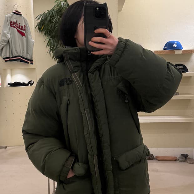 노스페이스 파이오니아 구스 다운 패딩 U91