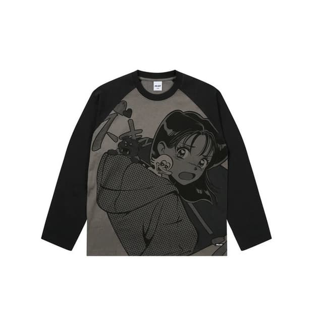 팔라스 레어 뷰 래글런 롱슬리브 블랙 모노 - 25FW