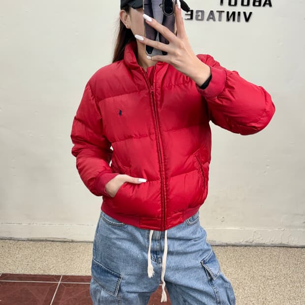 폴로 다운 패딩