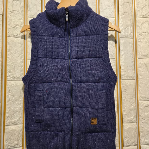 네파 울 니트패딩조끼 패딩베스트S