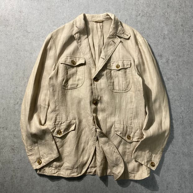 [L] Kansai Yamamoto 간사이 야마모토 리넨 자켓