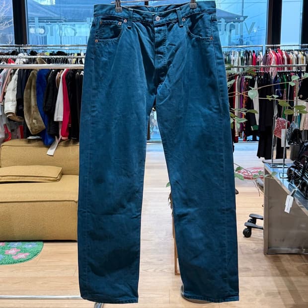 리바이스 블루 501 스트레이트 팬츠 