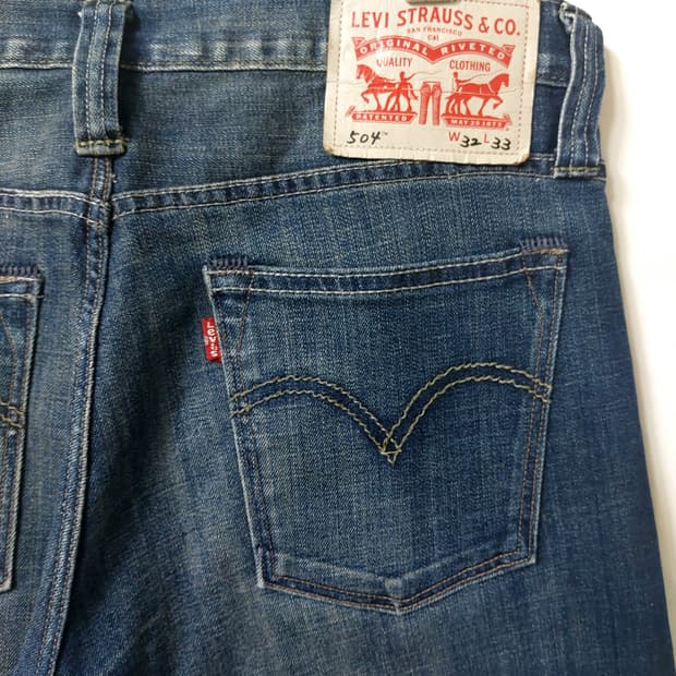 리바이스 504 스판 데님 청바지 32