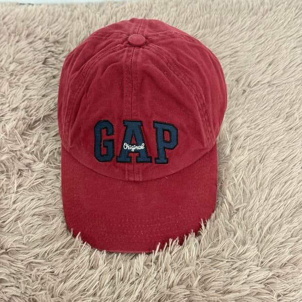 갭 오리지널 스펠아웃 빈티지 레드 볼캡 (57,60cm)