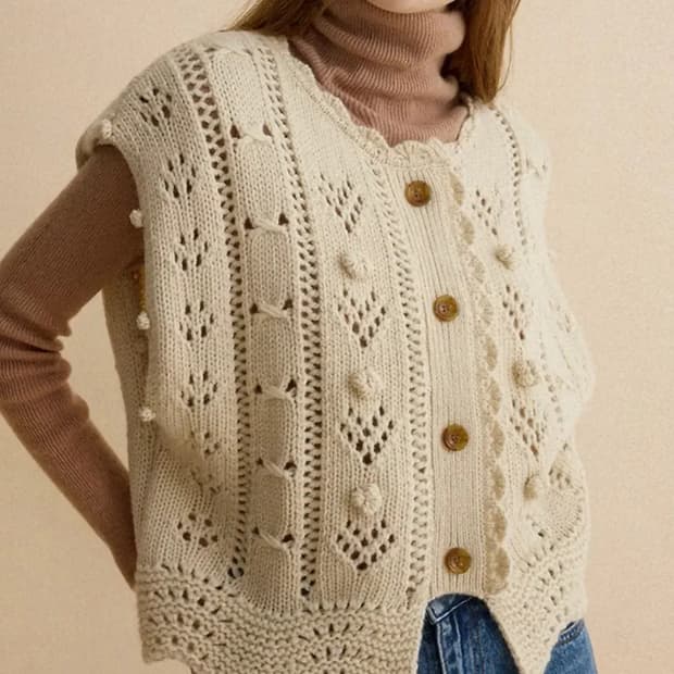 Thursdays island  썰스데이아일랜드 니트 베스트