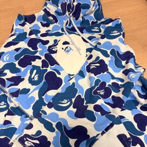 베이프 정품 abc 카모 후드티