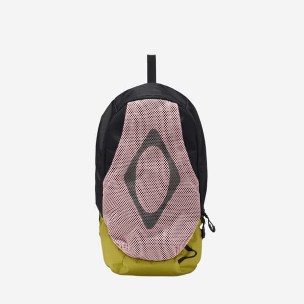 미스치프 롬버스 메쉬 백팩 핑크 블랙