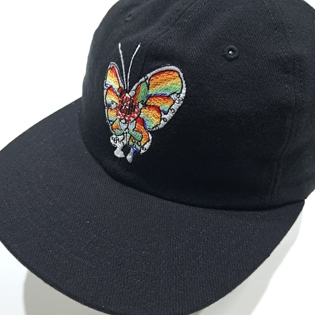 CK001 슈프림 16SS 미국판 곤즈버터플라이 블랙 볼캡