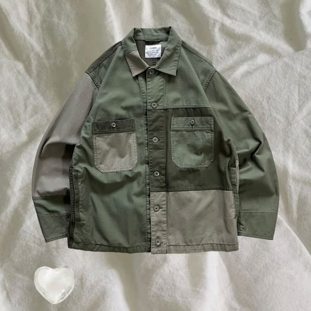 Coen . 코엔 패치워크 워크자켓