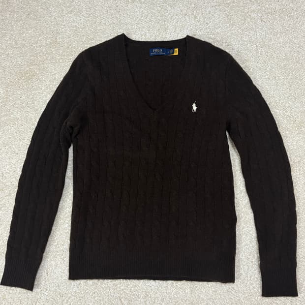 [폴로 랄프 로렌] 킴벌리 롱 슬리브 풀오버 (브라운 / 여성 M)