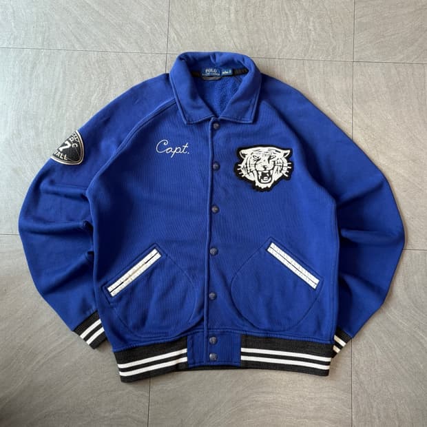 폴로 타이거 엠브로이드 스타디움 바시티 자켓 
