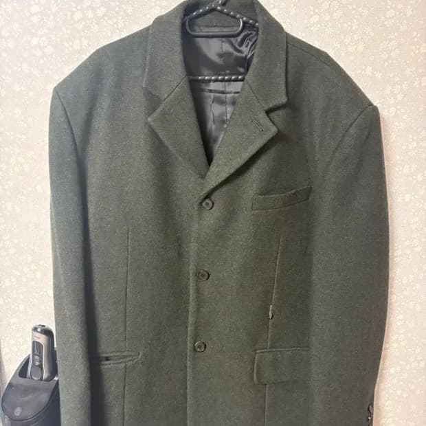 STU 쓰리버튼 울블레이저 그린 L