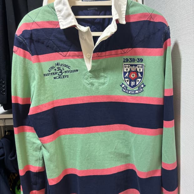 (s) 폴로 스트라이프 럭비셔츠