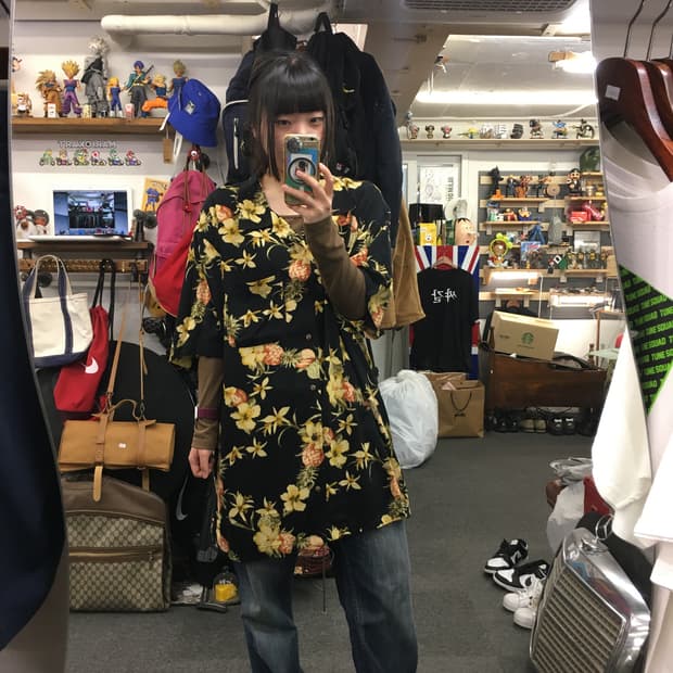 빈티지 하와이안 반팔 셔츠