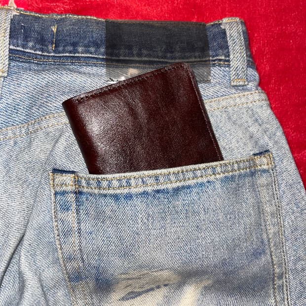 소가죽 빈티지 반지갑 미니지갑