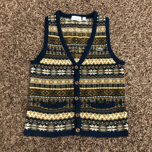 라코스테 울 니트 베스트