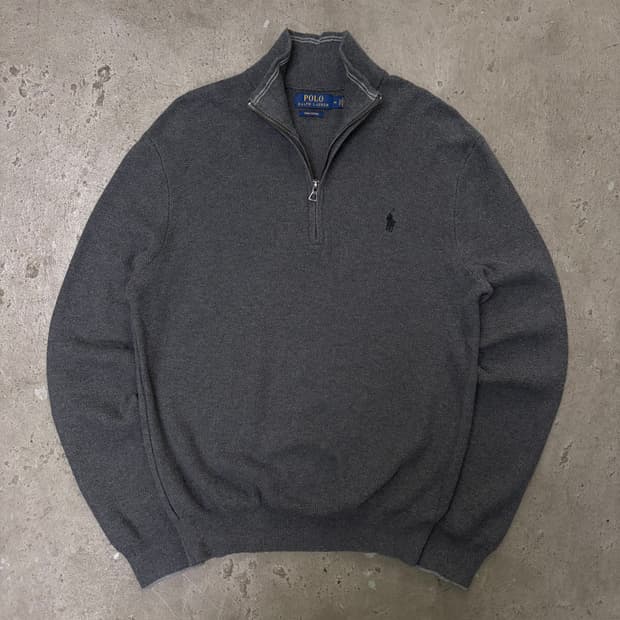 폴로 반집업 니트[2185]