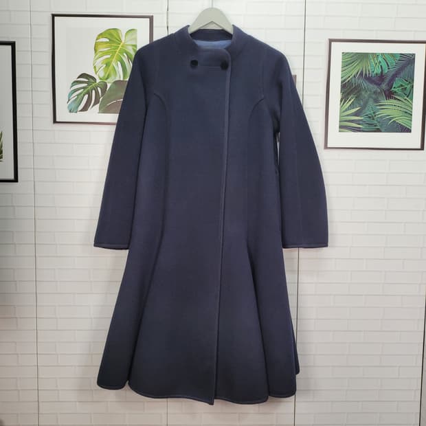 럭키슈에뜨 울캐시미어 혼방 롱 코트 36사이즈