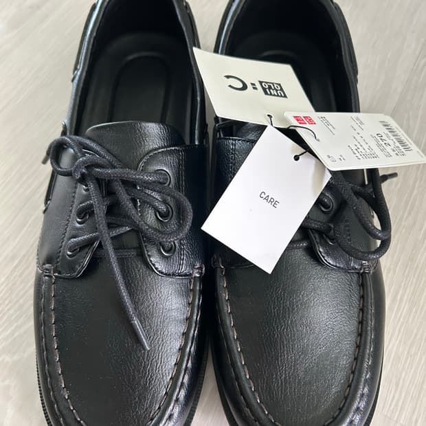 유니클로 덱 슈즈 블랙 270