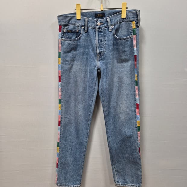 폴로 랄프로렌 보이프렌드 사이드 라인 데님 청바지 26