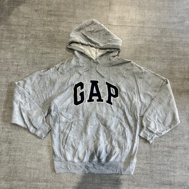 Gap 갭 올드스쿨아메카지 중앙로고 아방핏 후드티셔츠