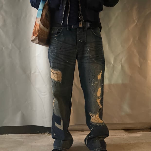 아르마니 데님 팬츠 