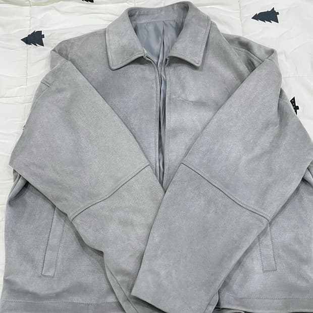 아이러니포르노 스웨이드 자켓 그레이 L