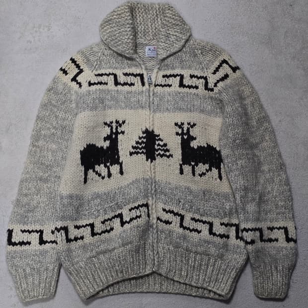 Kanata 카나타 코위찬 울 니트 가디건